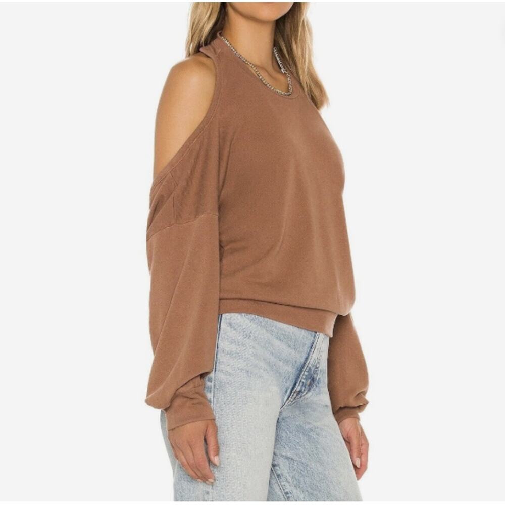 LANSTON || Halter Pullover in Pecan - SZ Small - NWT